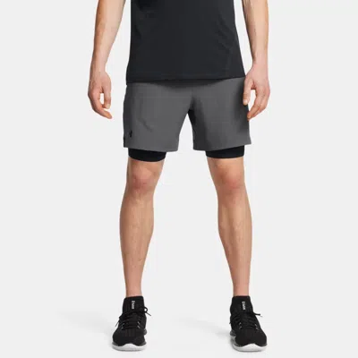 UNDER ARMOUR SHORT 2 EN 1 UNDER ARMOUR VANISH WOVEN POUR HOMME CASTLEROCK