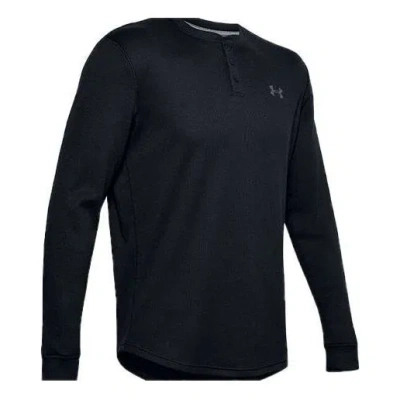 UNDER ARMOUR Under Armour Waffle Henley Thermal Shirt 'Black'