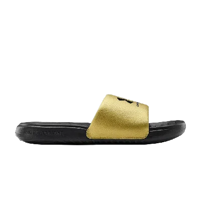 UNDER ARMOUR WMNS ANSA FIXED SLIDES 'BLACK METALLIC GOLD'