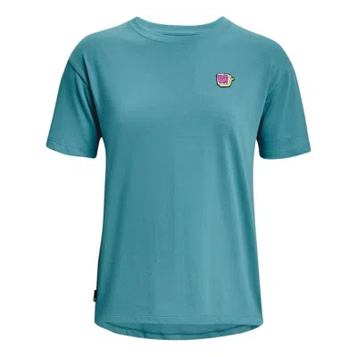 UNDER ARMOUR (WMNS) Under Armour Heavyweight Graphic T-shirt 'Teal'