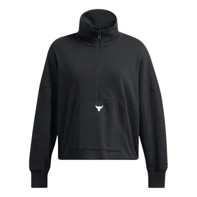 UNDER ARMOUR (WMNS) Under Armour Project Rock Half Zip Top 'Black'