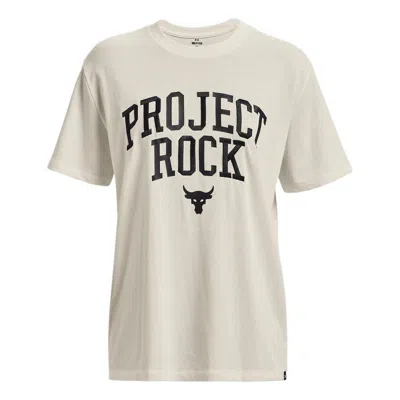 UNDER ARMOUR (WMNS) Under Armour Project Rock Heavyweight T-shirt 'White'