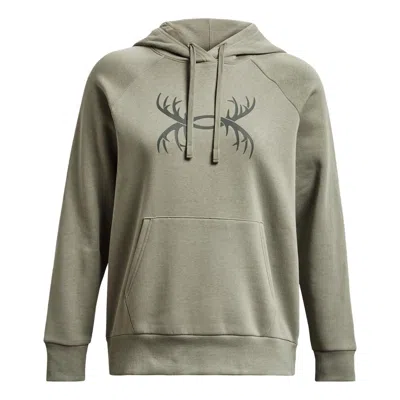 UNDER ARMOUR (WMNS) Under Armour Rival Fleece Antler Hoodie 'Light Green'