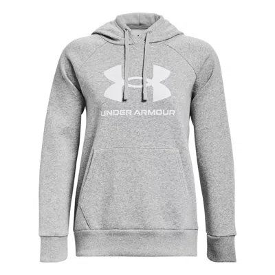 UNDER ARMOUR (WMNS) Under Armour Rival Fleece Big Logo Hoodie 'Light Grey'