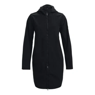 UNDER ARMOUR (WMNS) Under Armour Rush Shell Casual Mid-Length Hooded Jacket 'Black'