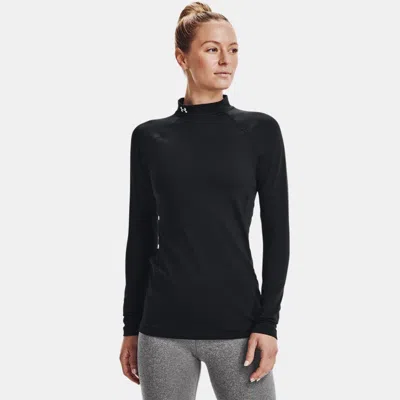 UNDER ARMOUR COLDGEAR® WOMEN'S MOCK NECK LONG SLEEVE BLACK