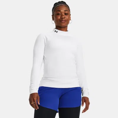 UNDER ARMOUR COLDGEAR® WOMEN'S MOCK NECK LONG SLEEVE WHITE