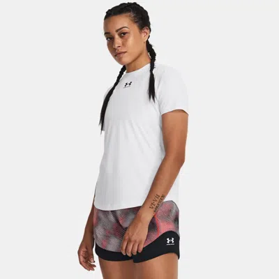 UNDER ARMOUR CHALLENGER PRO WOMEN'S TRAINING SHORT SLEEVE WHITE