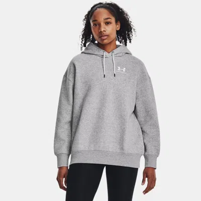UNDER ARMOUR ICON FLEECE WOMEN'S OVERSIZED HOODIE MOD GRAY LIGHT HEATHER