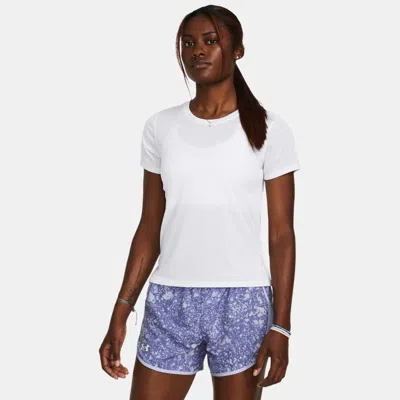 UNDER ARMOUR LAUNCH WOMEN'S SHORT SLEEVE WHITE