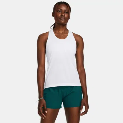 UNDER ARMOUR LAUNCH WOMEN'S SINGLET WHITE