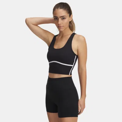 UNDER ARMOUR MERIDIAN PIPED WOMEN'S CROP TANK BLACK