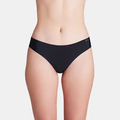 UNDER ARMOUR PURE STRETCH WOMEN'S 3-PACK NO SHOW BIKINI BLACK