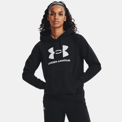 UNDER ARMOUR RIVAL FLEECE BIG LOGO WOMEN'S HOODIE BLACK