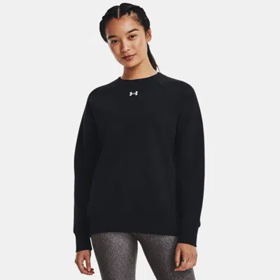 UNDER ARMOUR RIVAL FLEECE WOMEN'S CREW BLACK
