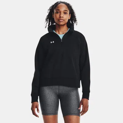 UNDER ARMOUR RIVAL FLEECE WOMEN'S ½ ZIP BLACK