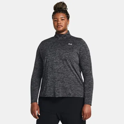 UNDER ARMOUR TECH™ TWIST WOMEN'S ½ ZIP BLACK