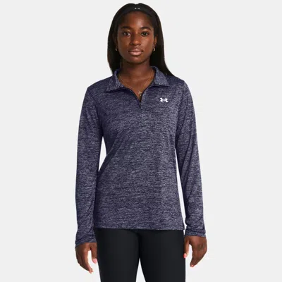 UNDER ARMOUR TECH™ TWIST WOMEN'S ½ ZIP MIDNIGHT NAVY