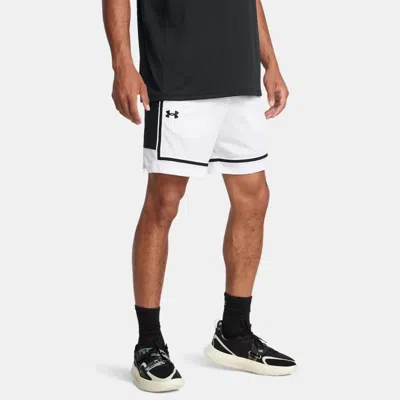 UNDER ARMOUR SHORT EN MESH UNDER ARMOUR ZONE PRO 18 CM POUR HOMME BLANC