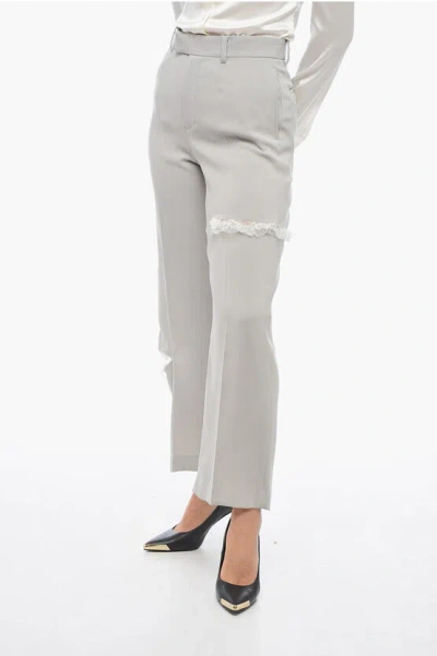 UNDERCOVER 4 Pocket Cut-out Pants with Lace Details