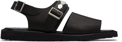 UNDERCOVER BLACK FOOT THE COACHER EDITION UP1E4F01 SANDALS