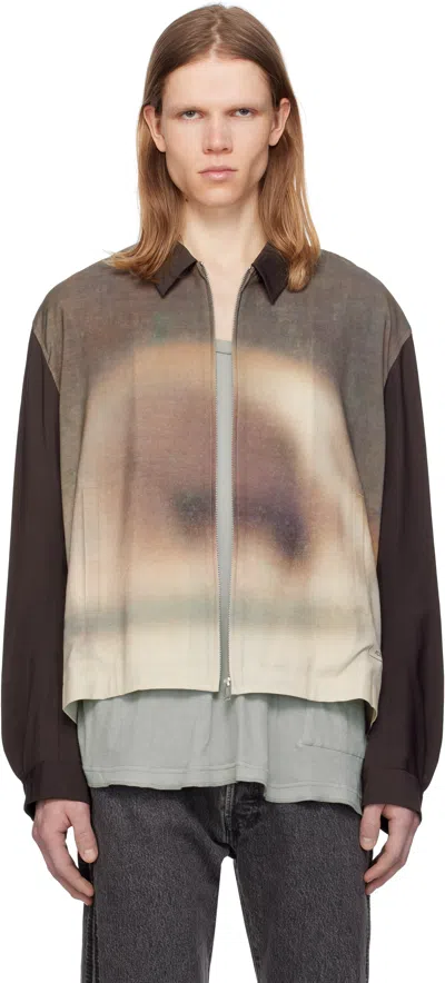 UNDERCOVER BROWN & BEIGE UC1E4203-1 JACKET