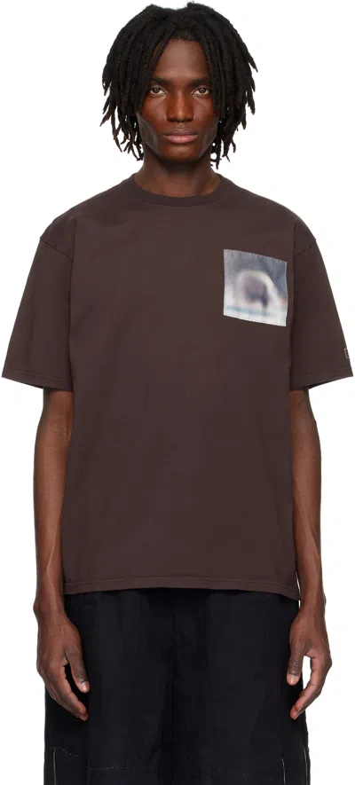 UNDERCOVER BROWN UC1E3813 T-SHIRT