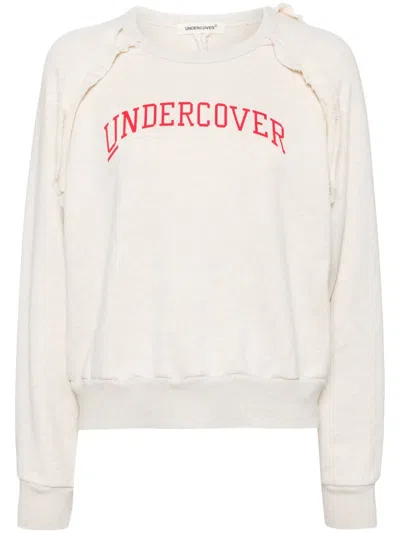 UNDERCOVER LOGO-PRINT COTTON SWEATSHIRT