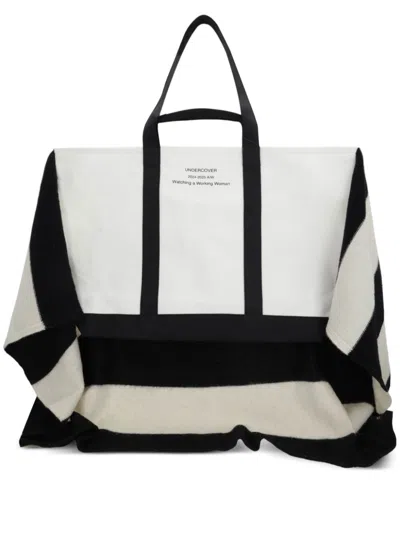 UNDERCOVER STRIPED TOTE BAG