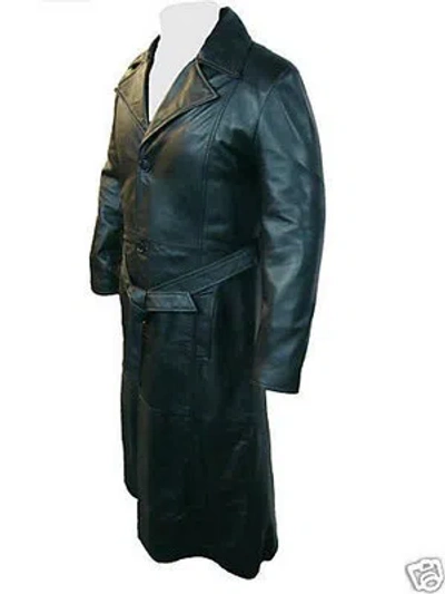 UNICORN LONDON UNICORN LONDON HERREN FILM STYLE BLADE GESAMTLÄNGE LEDERMANTEL B1