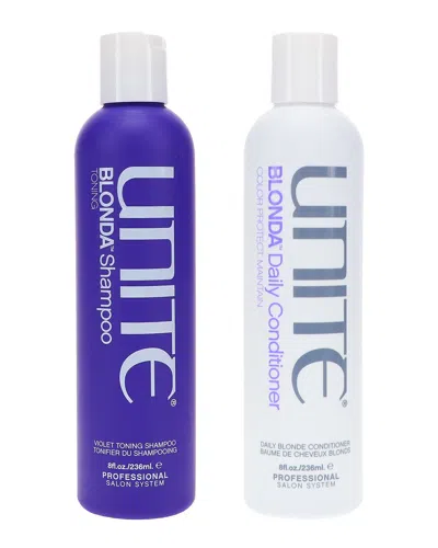 UNITE UNITE UNISEX 16OZ BLONDA TONING SHAMPOO + BLONDA DAILY CONDITIONER