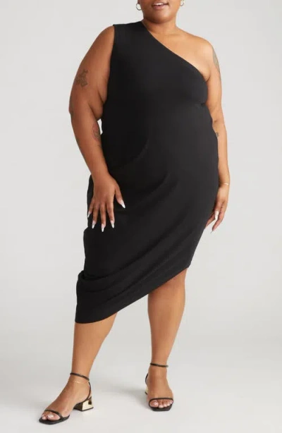 UNIVERSAL STANDARD UNIVERSAL STANDARD GENEVA ONE-SHOULDER DRESS