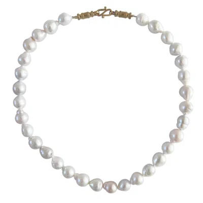 UNLEASH CPH WOMEN'S GOLD / WHITE GLOW PEARL CHOKER