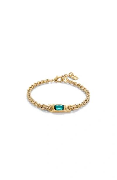 UNODE50 UNODE50 TURQUOISE CRYSTAL LINK BRACELET