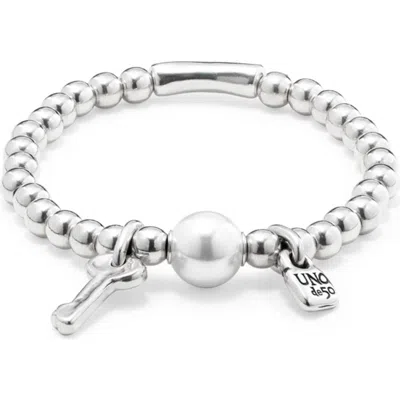 UNODE50 UNODE50 LUNA PEARL AND CHARMS BRACELET