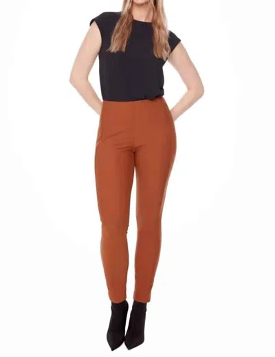 UP SOLID PRECISION PONTE SHAPING FULL-LENGTH PANT IN CAMEL