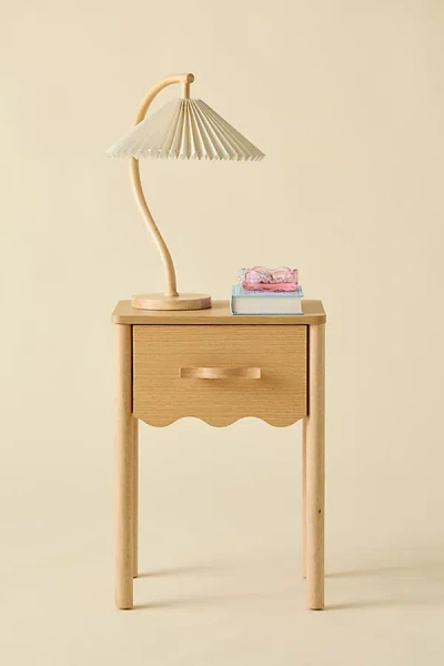 URBAN OUTFITTERS DAYA SQUIGGLE STORAGE NIGHTSTAND IN NEUTRAL AT URBAN OUTFITTERS