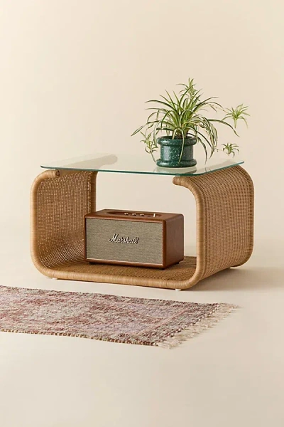 URBAN OUTFITTERS EVELYN RATTAN COFFEE TABLE IN NATURAL AT URBAN OUTFITTERS