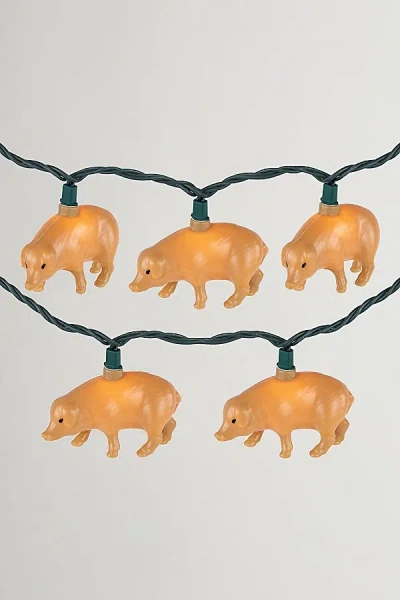 URBAN OUTFITTERS FARM PIGS 6FT STRING LIGHTS IN BEIGE AT URBAN OUTFITTERS