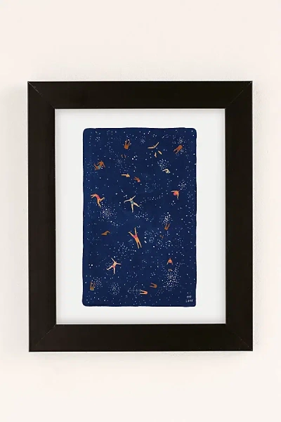 URBAN OUTFITTERS HELO BIRDIE SKY SWIM ART PRINT IN BLACK MATTE FRAME AT URBAN OUTFITTERS
