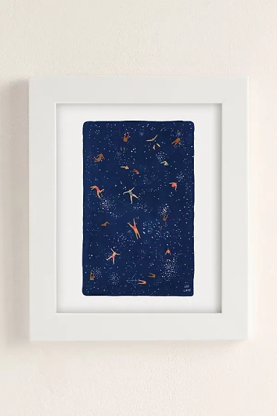 URBAN OUTFITTERS HELO BIRDIE SKY SWIM ART PRINT IN WHITE MATTE FRAME AT URBAN OUTFITTERS
