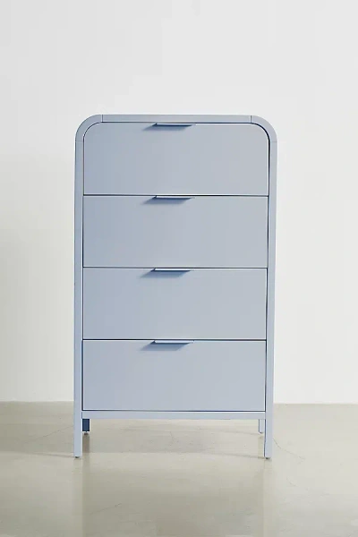 URBAN OUTFITTERS KANE TALL 4-DRAWER DRESSER IN SKY AT URBAN OUTFITTERS