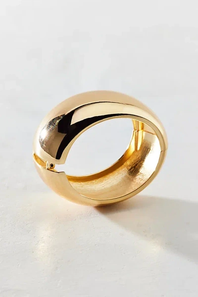 URBAN OUTFITTERS LARGE DOMED BANGLE BRACELET IN GOLD, WOMEN'S AT URBAN OUTFITTERS