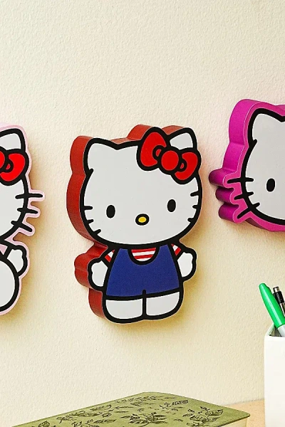 URBAN OUTFITTERS SANRIO HELLO KITTY WALL ART SIGN IN RED AT URBAN OUTFITTERS