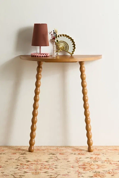 URBAN OUTFITTERS WILLOW WOOD WALL-MOUNTED ENTRYWAY TABLE IN BROWN AT URBAN OUTFITTERS