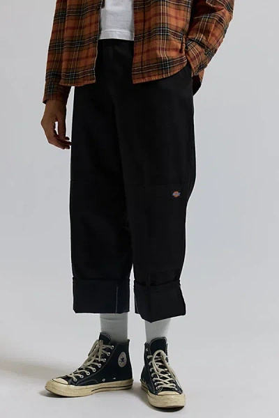 URBAN RENEWAL REMADE DICKIES WIDE CUFF CROPPED WORK PANT IN BLACK, MEN'S AT URBAN OUTFITTERS