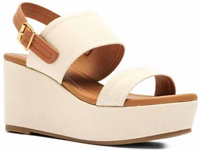 URBAN SHOES WOMEN'S TIME OF MY LIFE WEDGE SANDAL IN BEIGE