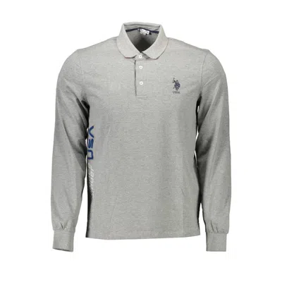 U.S. POLO ASSN GRAY COTTON MEN POLO SHIRT