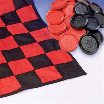 US TOY COMPANY CHECKBOARD RUG SET