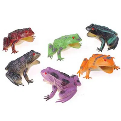 US TOY COMPANY SMALL SQUEAKING FROGS - PACK OF 12
